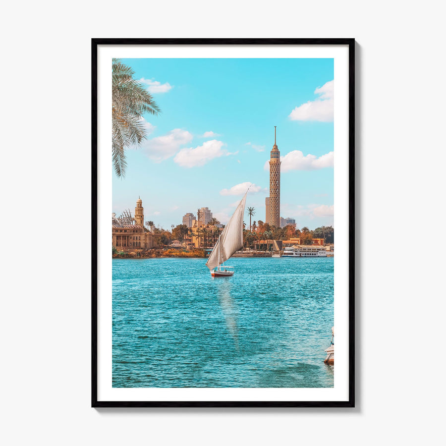 Cairo Photo No 3 Poster, framed poster mockup, white border