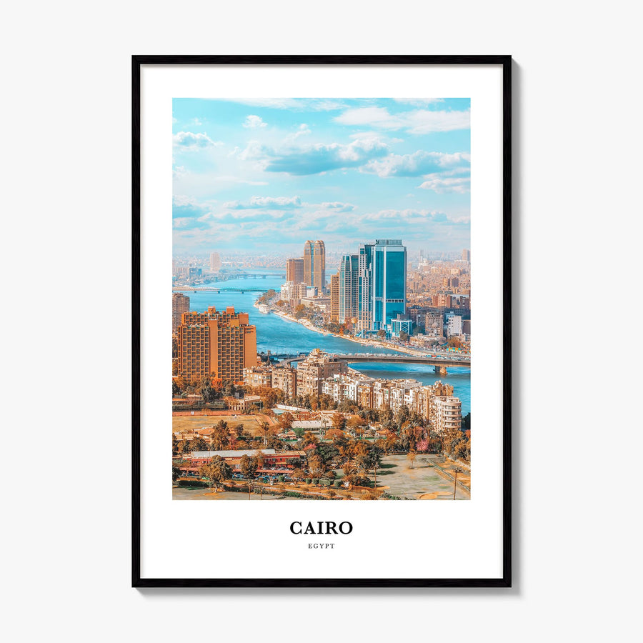 Cairo Classic Poster, framed poster mockup