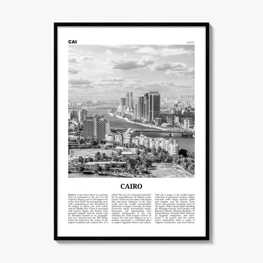 Cairo Newspaper No 1 Poster, framed poster mockup