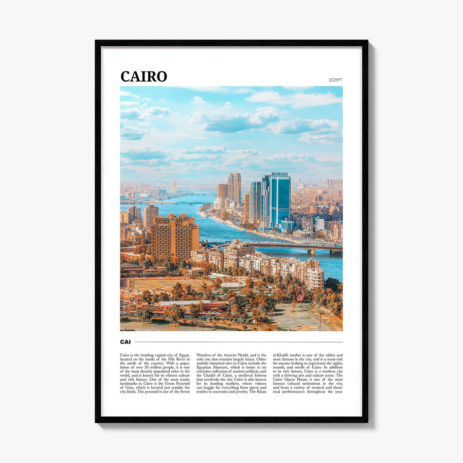 Cairo Travel Poster, framed poster mockup
