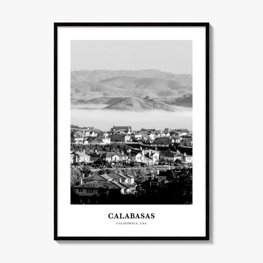 Calabasas Classic Poster, framed poster mockup