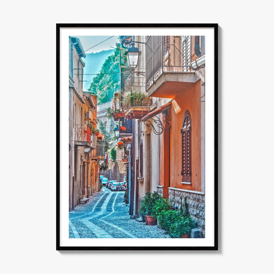 Calabria Photo No 2 Poster, framed poster mockup, white border