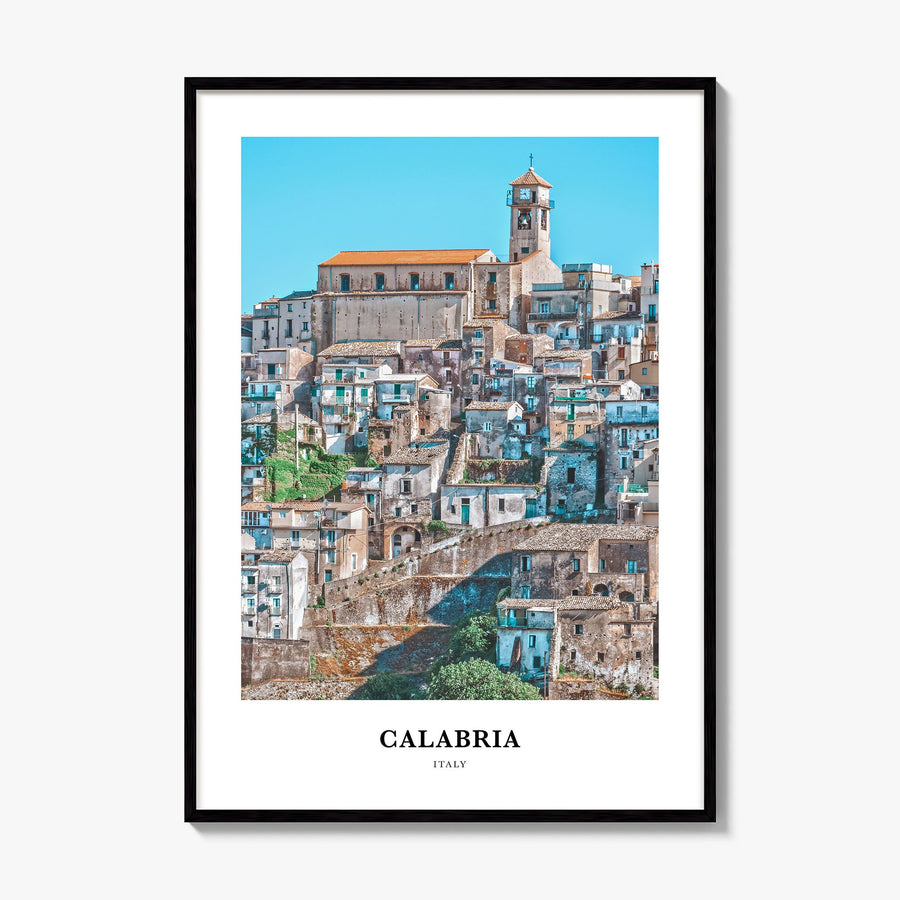 Calabria Classic No 2 Poster, framed poster mockup