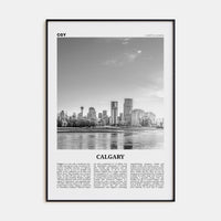 Calgary No 1 Poster None / 8x12 in Nbourhood Travel B&W Poster