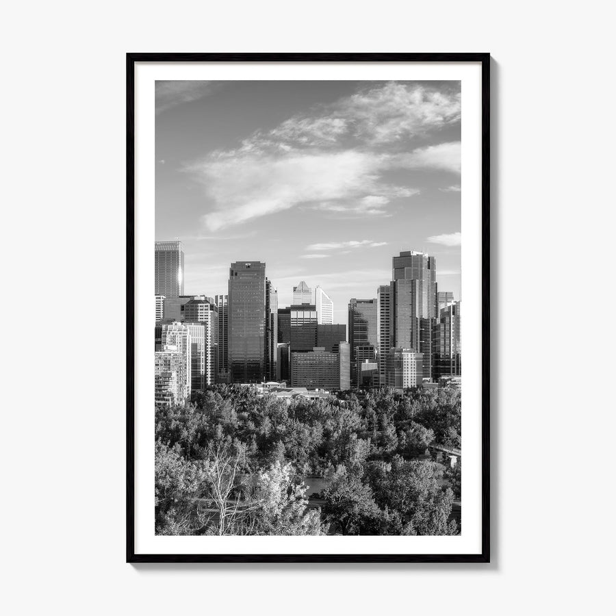 Calgary Photo Poster, framed poster mockup, white border