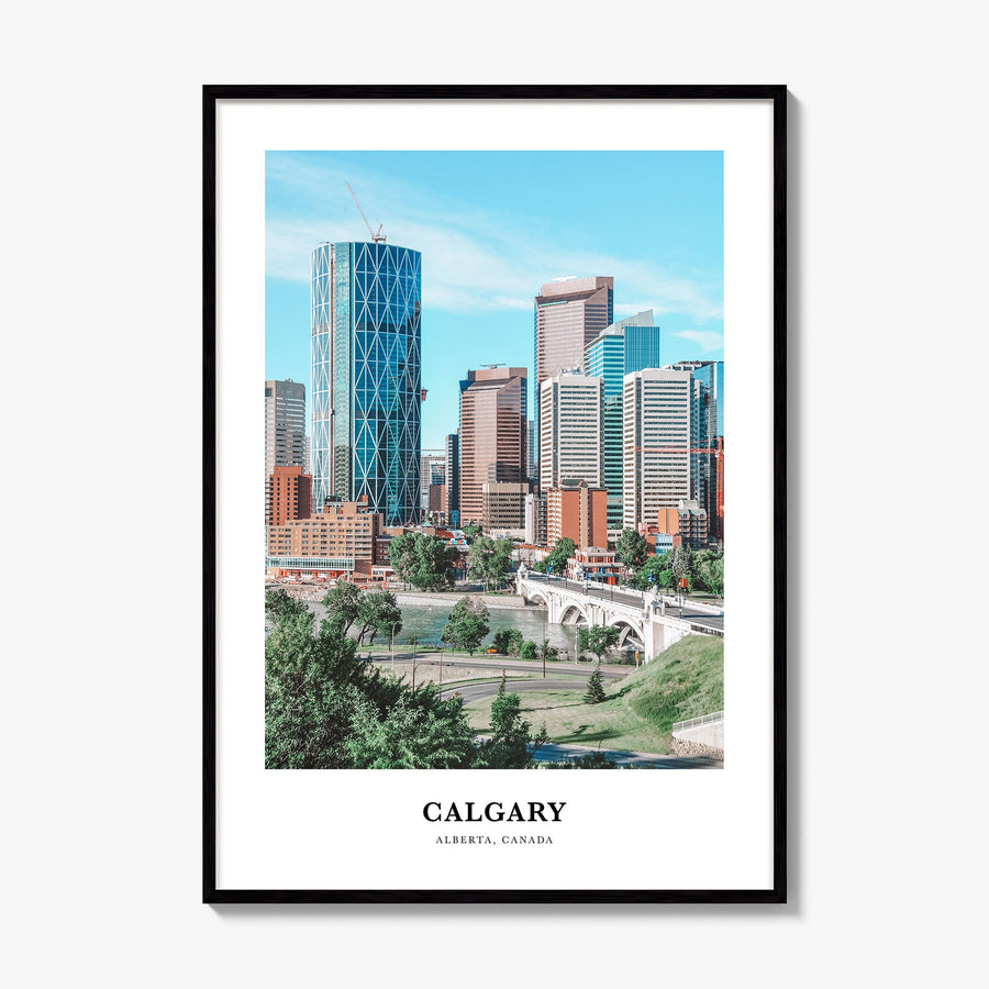 Calgary Classic Poster, framed poster mockup