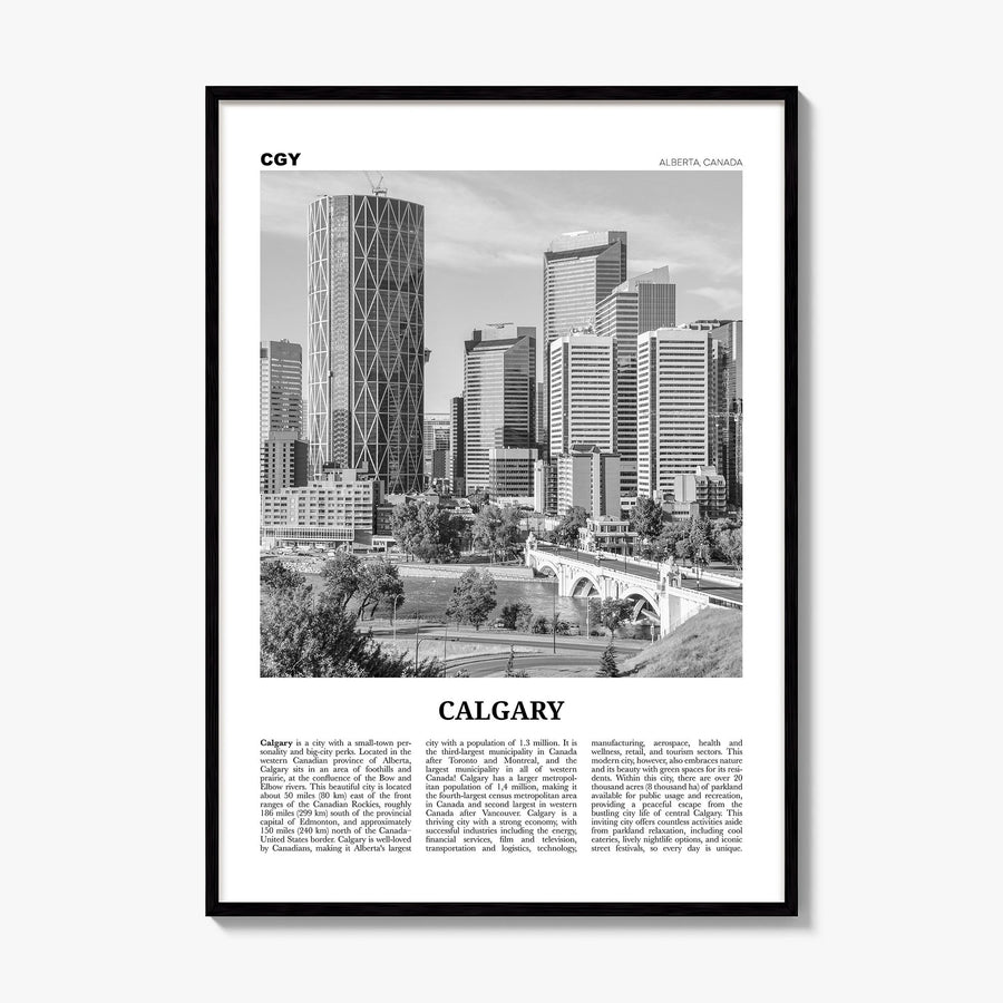 Calgary Newspaper No 2 Poster, framed poster mockup