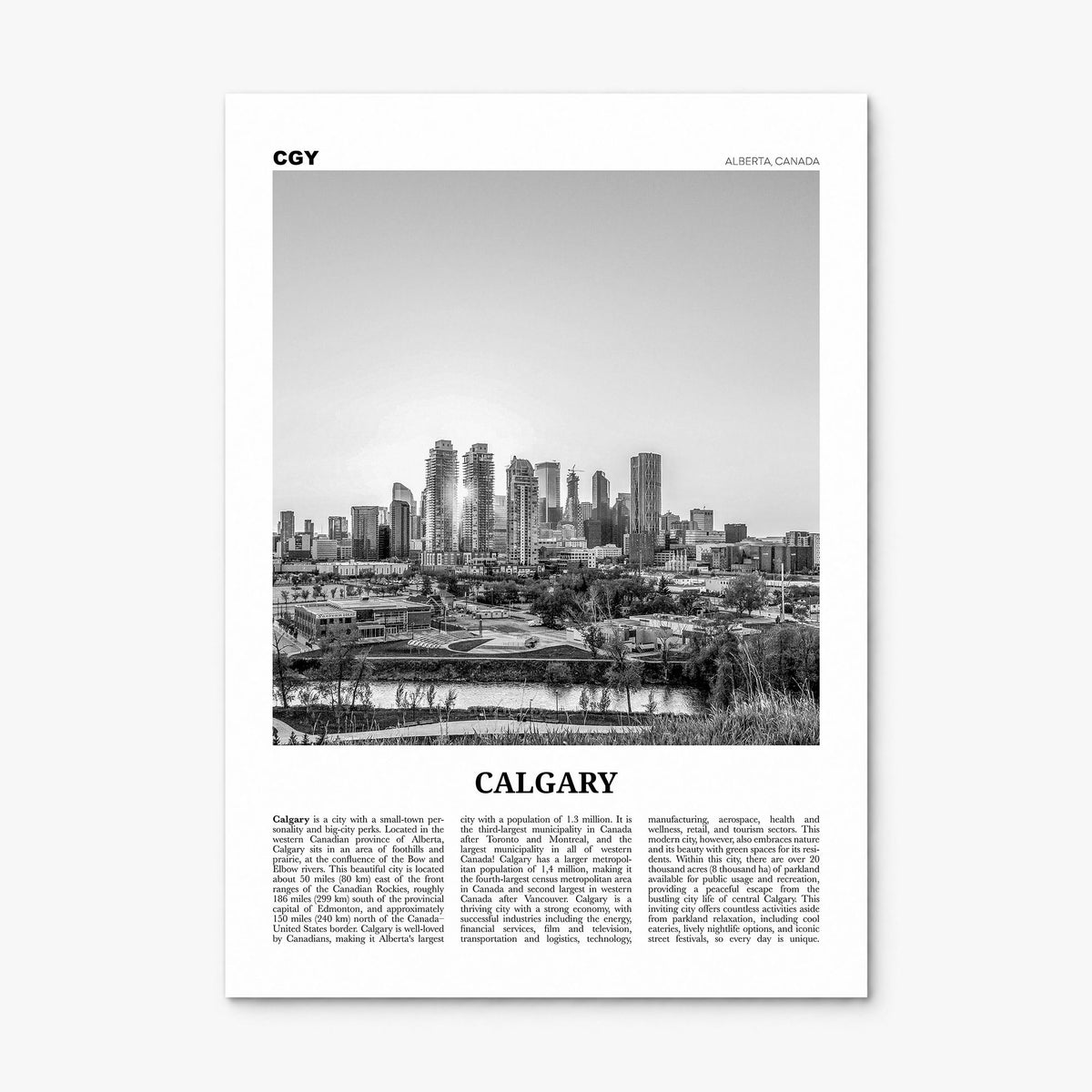 Calgary Newspaper No 3 Poster, print only (unframed)