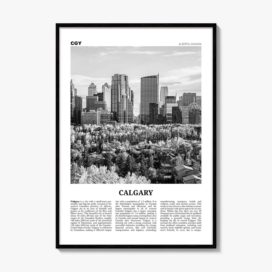 Calgary Newspaper No 4 Poster, framed poster mockup