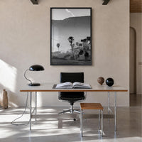 California no. 1 black & white photo poster of United States – vertical wall art in black wood frame, hanging on wall
