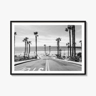 California no. 1 black & white photo poster of United States – horizontal wall art, unframed print shown in interior mockup