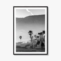 California no. 1 black & white photo poster of United States – vertical wall art, unframed print shown in interior mockup