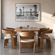 California no. 1 black & white photo poster of United States – horizontal wall art in natural wood frame with white border, h