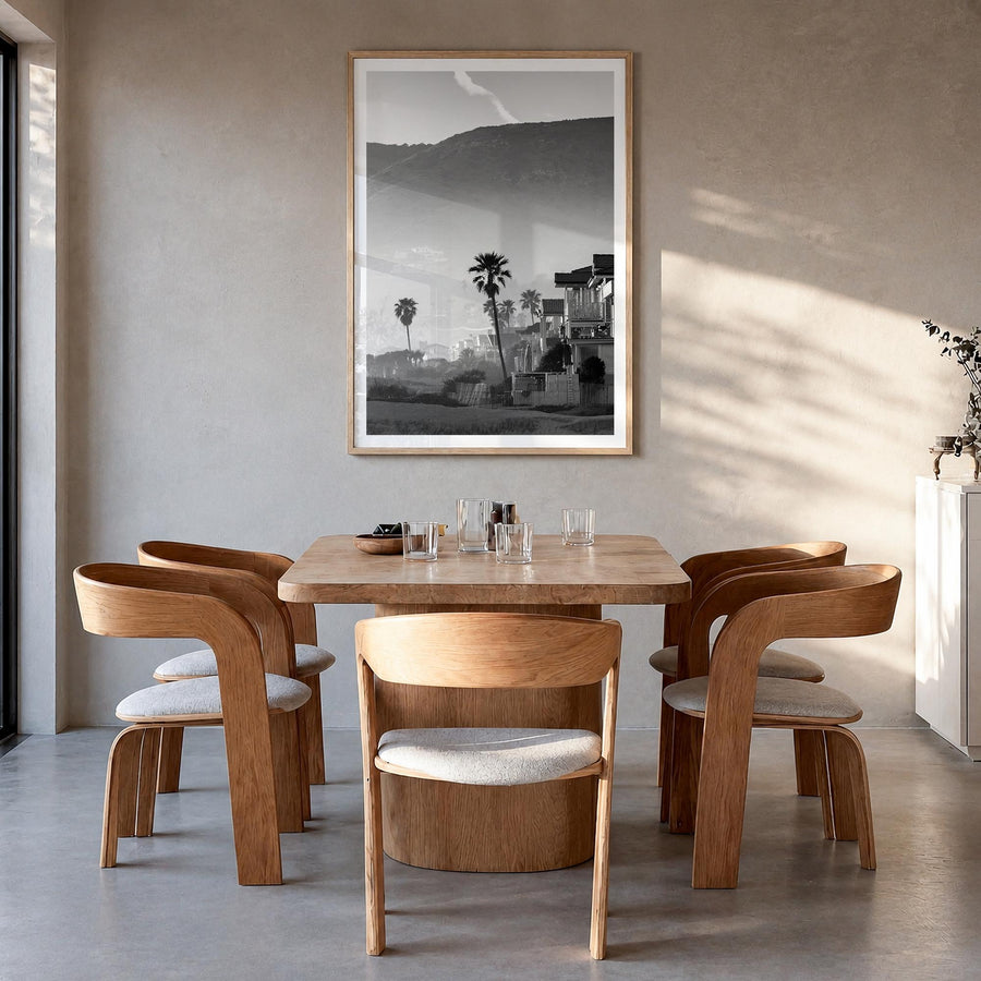 California no. 1 black & white photo poster of United States – vertical wall art in natural wood frame with white border, han