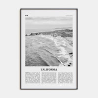 California No 1 Poster None / 8x12 in Nbourhood Travel B&W Poster