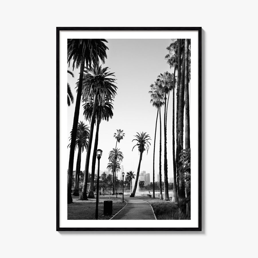 California no. 2 black & white photo poster of United States – vertical wall art, unframed print shown in interior mockup
