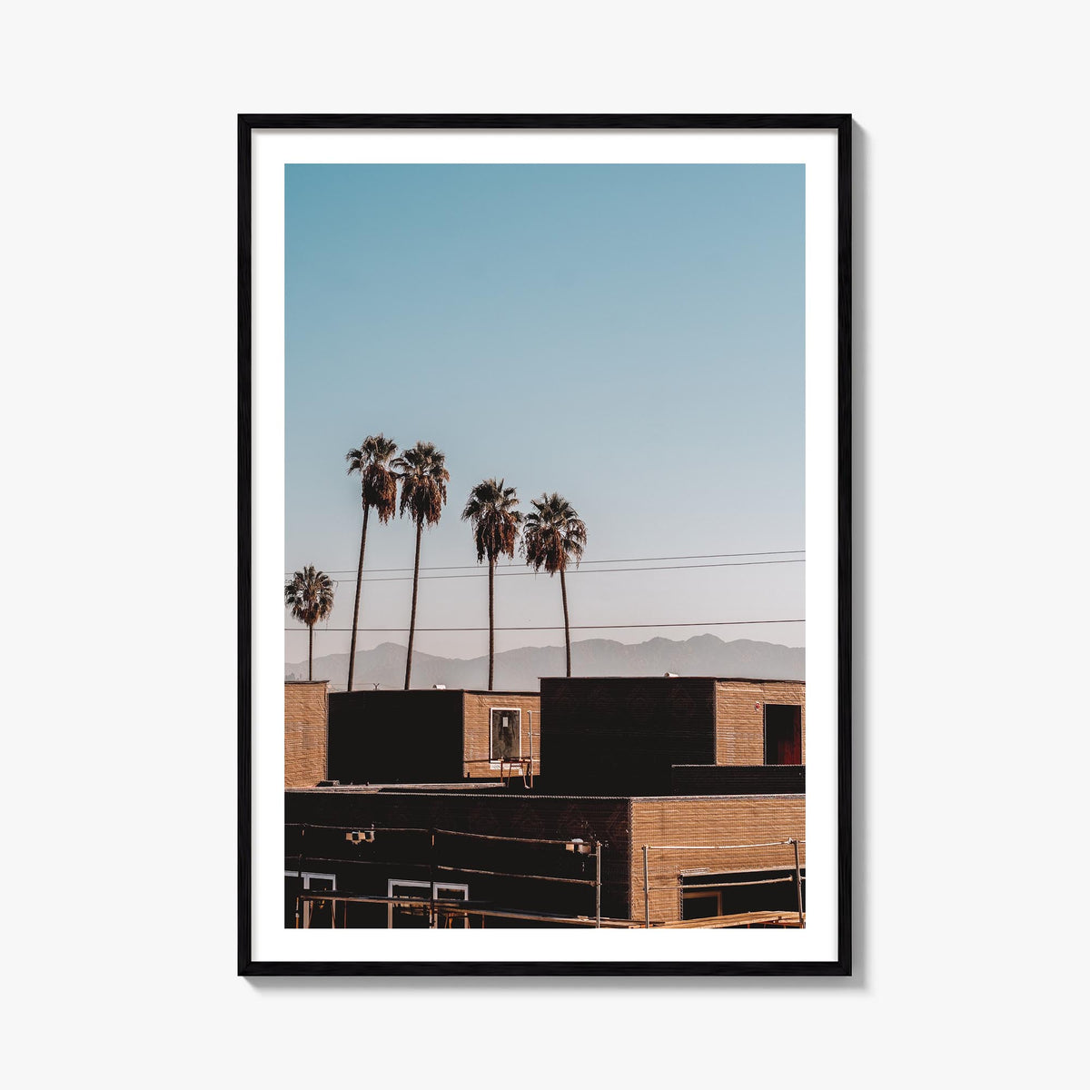 California no. 7 colorful photo poster of USA – vertical wall art, unframed print shown in interior mockup