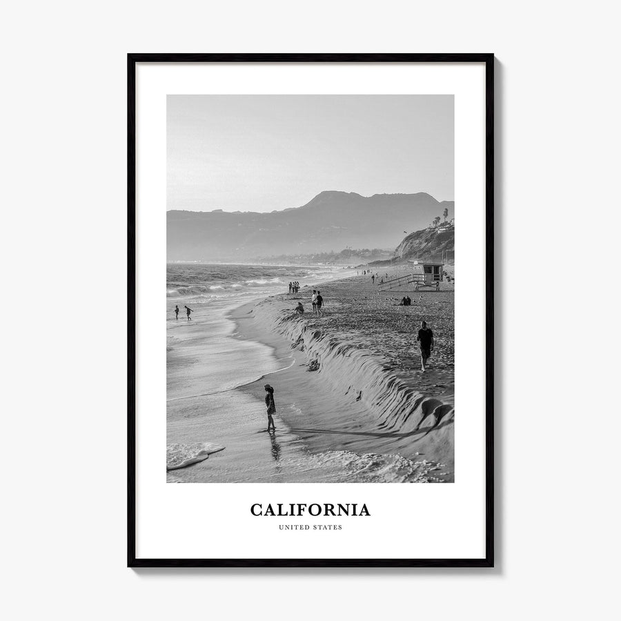 California Classic No 1 Poster, framed poster mockup