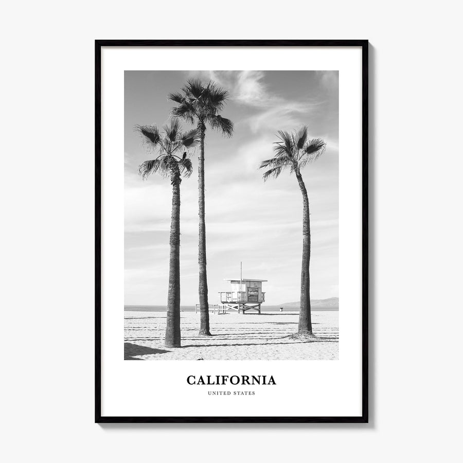 California Classic No 2 Poster, framed poster mockup
