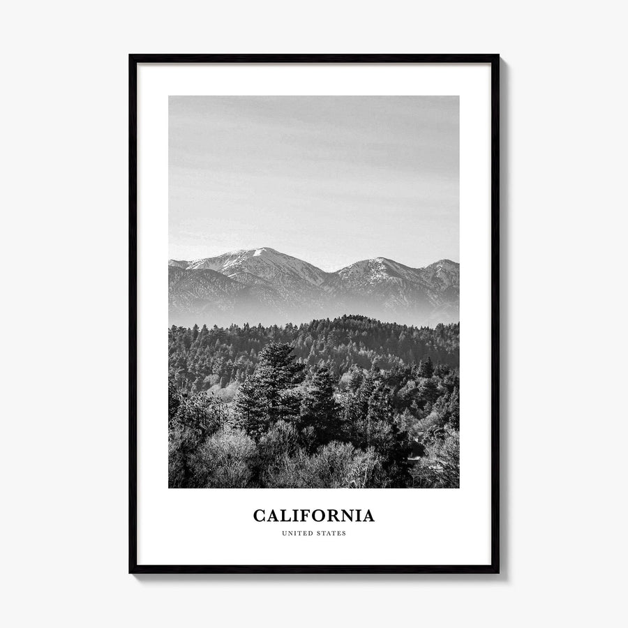 California Classic No 3 Poster, framed poster mockup