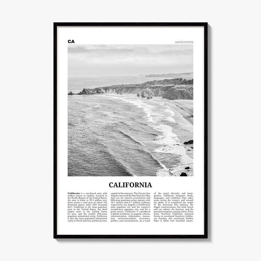 California Newspaper No 1 Poster, framed poster mockup