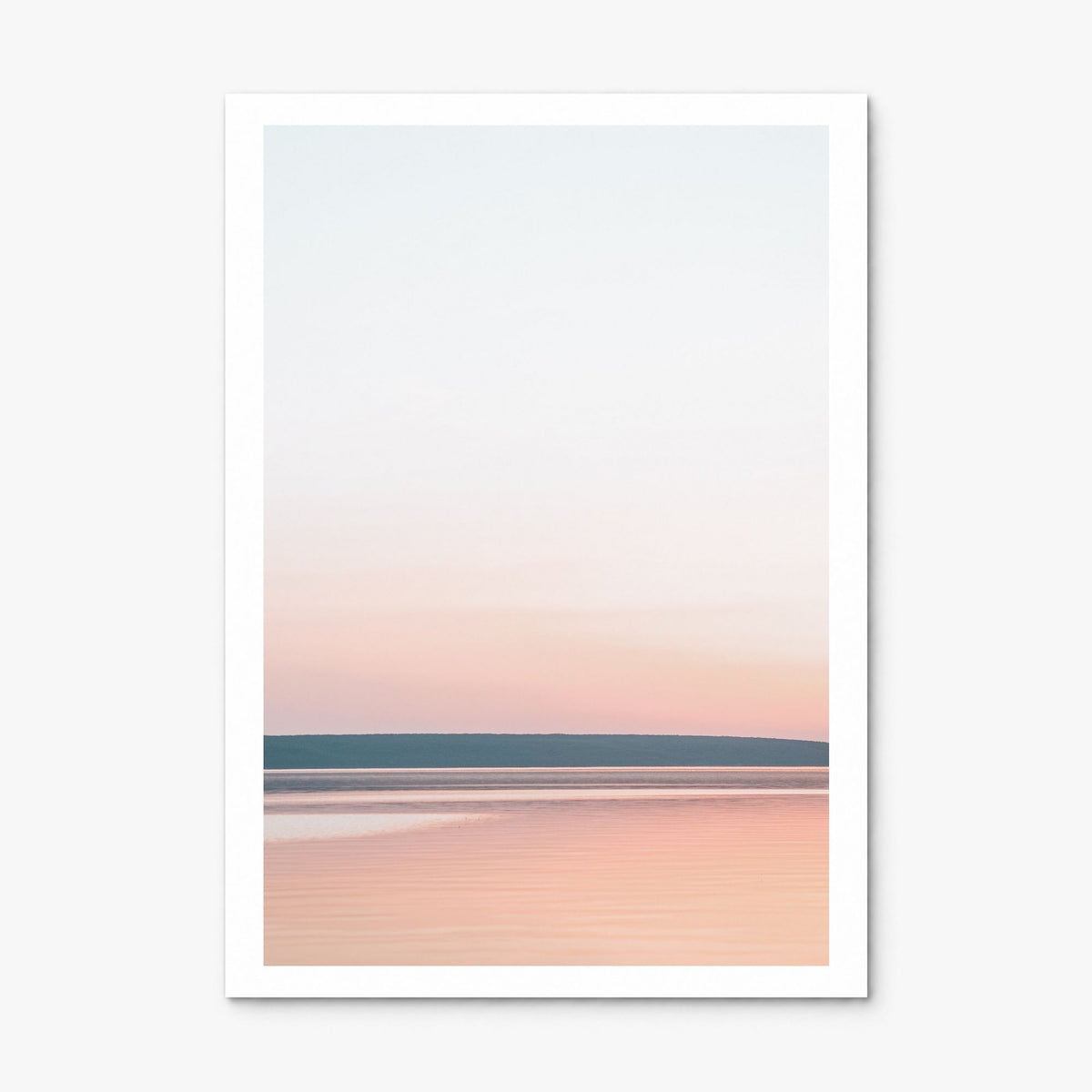 Calm Sunset Photo No 1 Poster, print only (unframed), white border