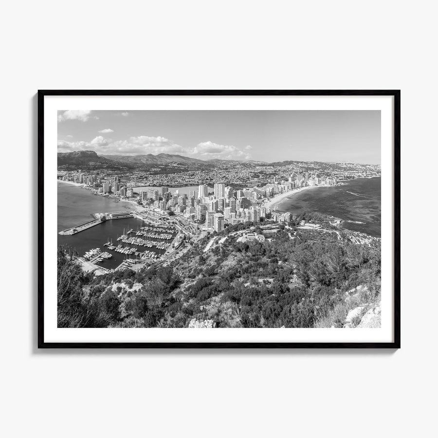 Calpe Photo Poster, framed poster mockup, white border