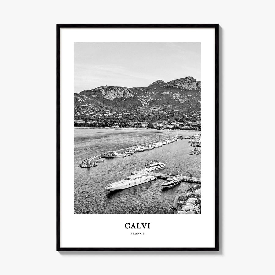 Calvi Classic Poster, framed poster mockup
