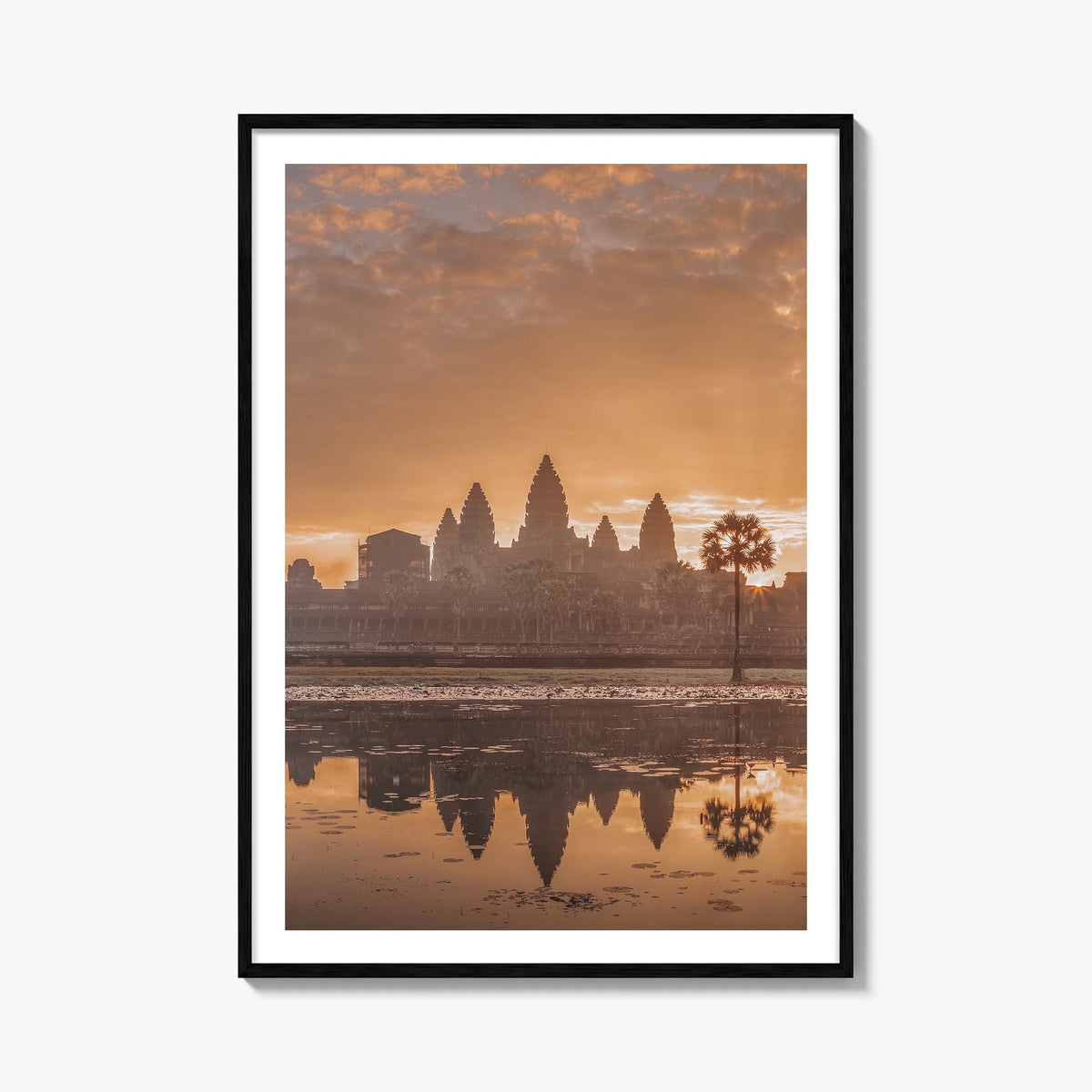 Cambodia colorful photo poster of Asia – vertical wall art, unframed print shown in interior mockup