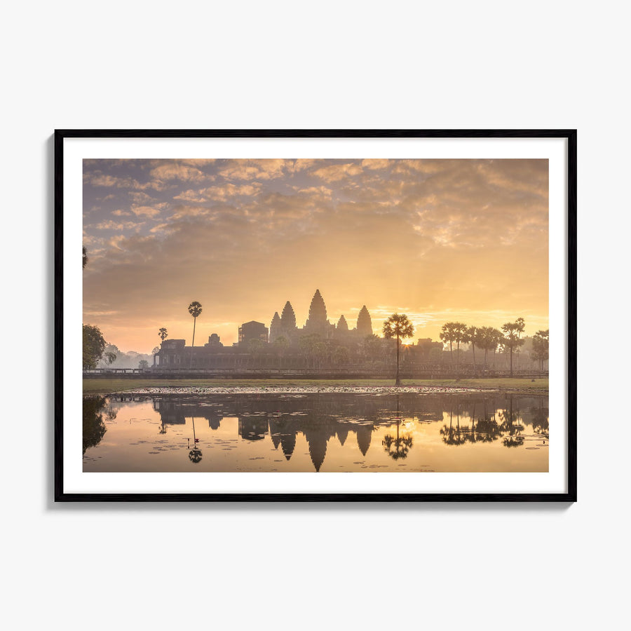 Cambodia Photo Poster, framed poster mockup, white border