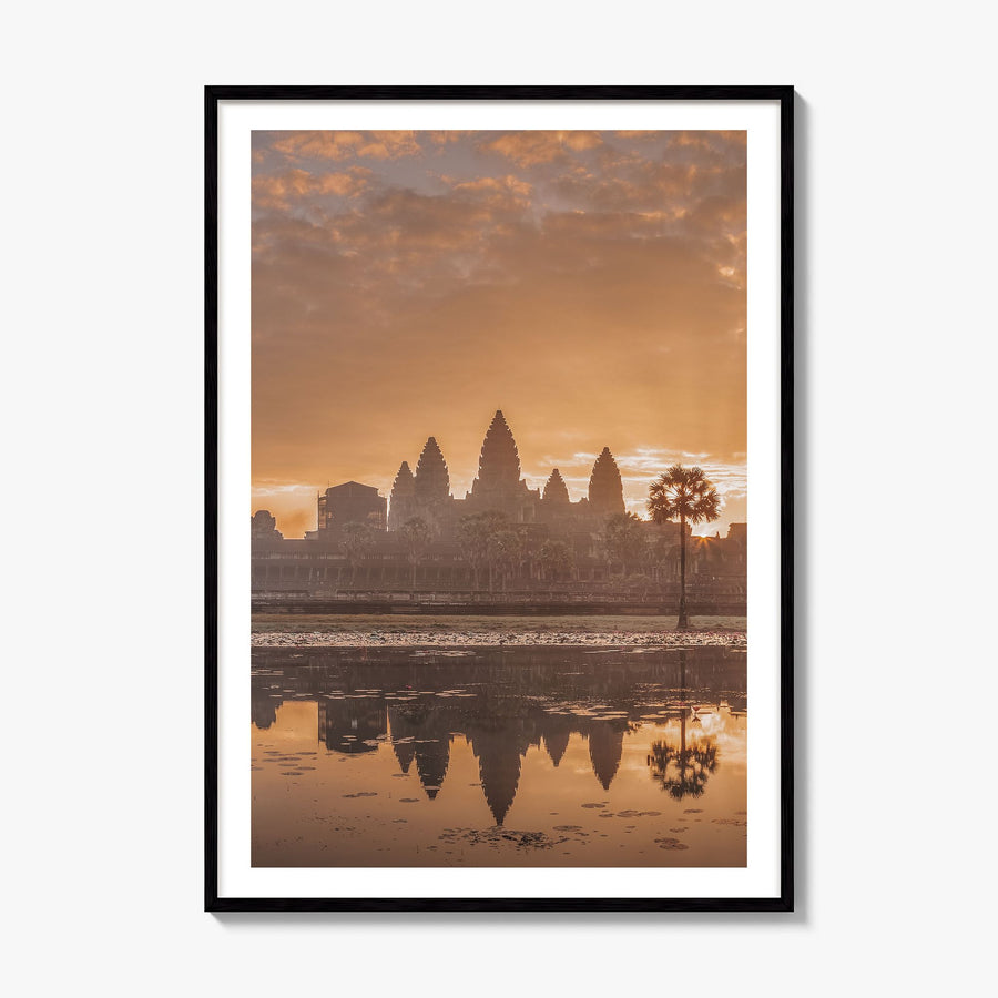 Cambodia Photo Poster, framed poster mockup, white border