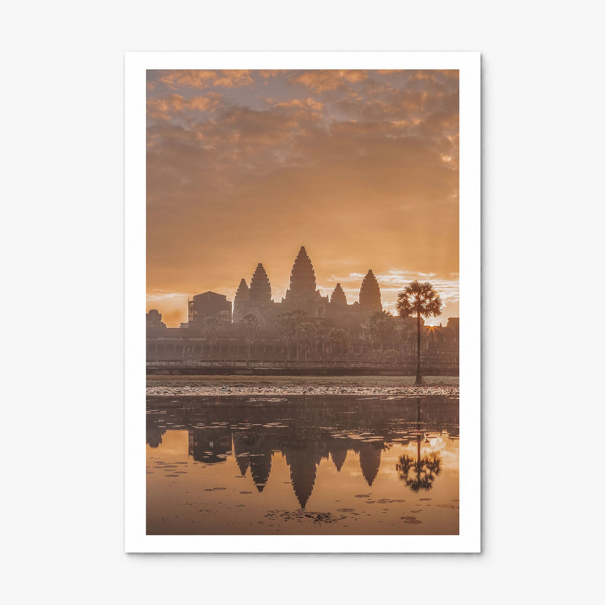 Cambodia Photo Poster, print only (unframed), white border