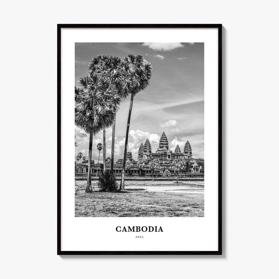 Cambodia Classic No 2 Poster, framed poster mockup