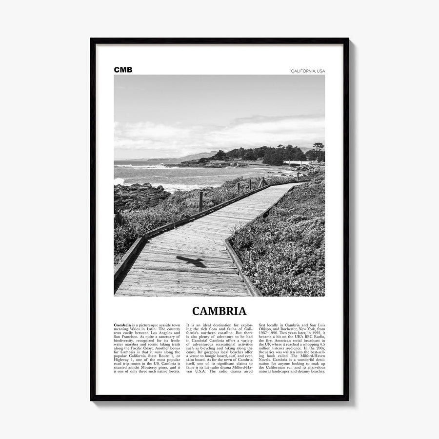 Cambria Newspaper Poster, framed poster mockup