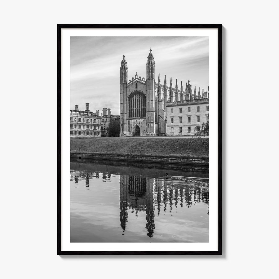 Cambridge, England Photo Poster, framed poster mockup, white border