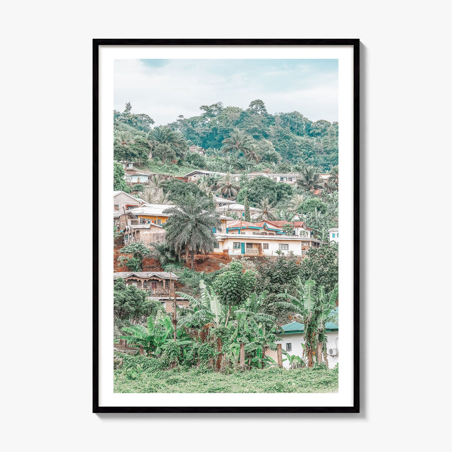 Cameroon Photo Poster, framed poster mockup, white border