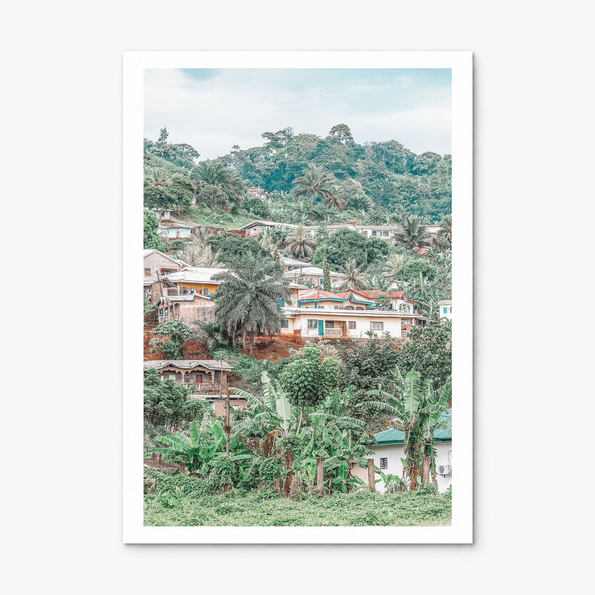 Cameroon Photo Poster, print only (unframed), white border