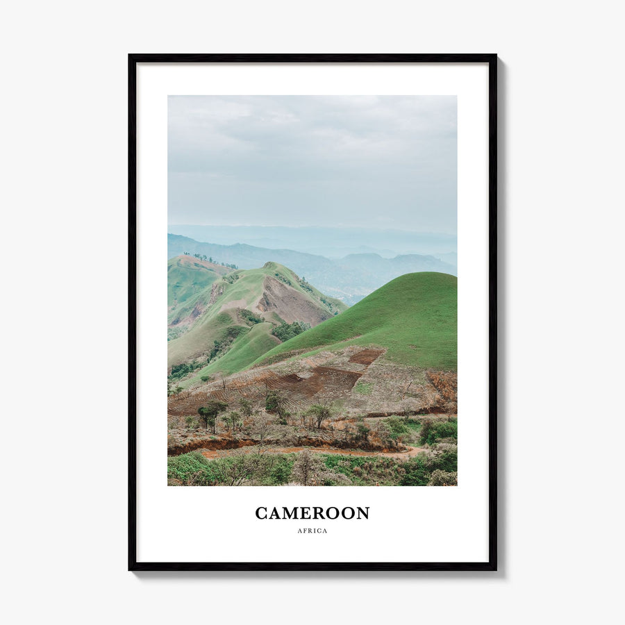 Cameroon Classic Poster, framed poster mockup