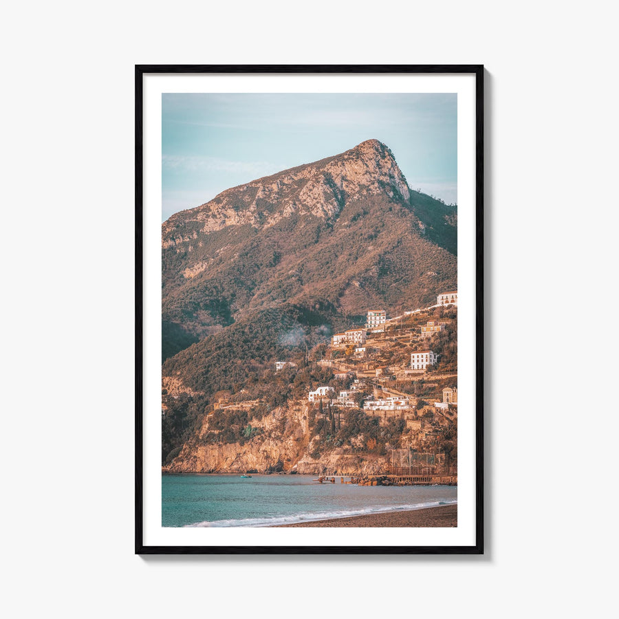 Campania colorful photo poster of Italy – vertical wall art, unframed print shown in interior mockup