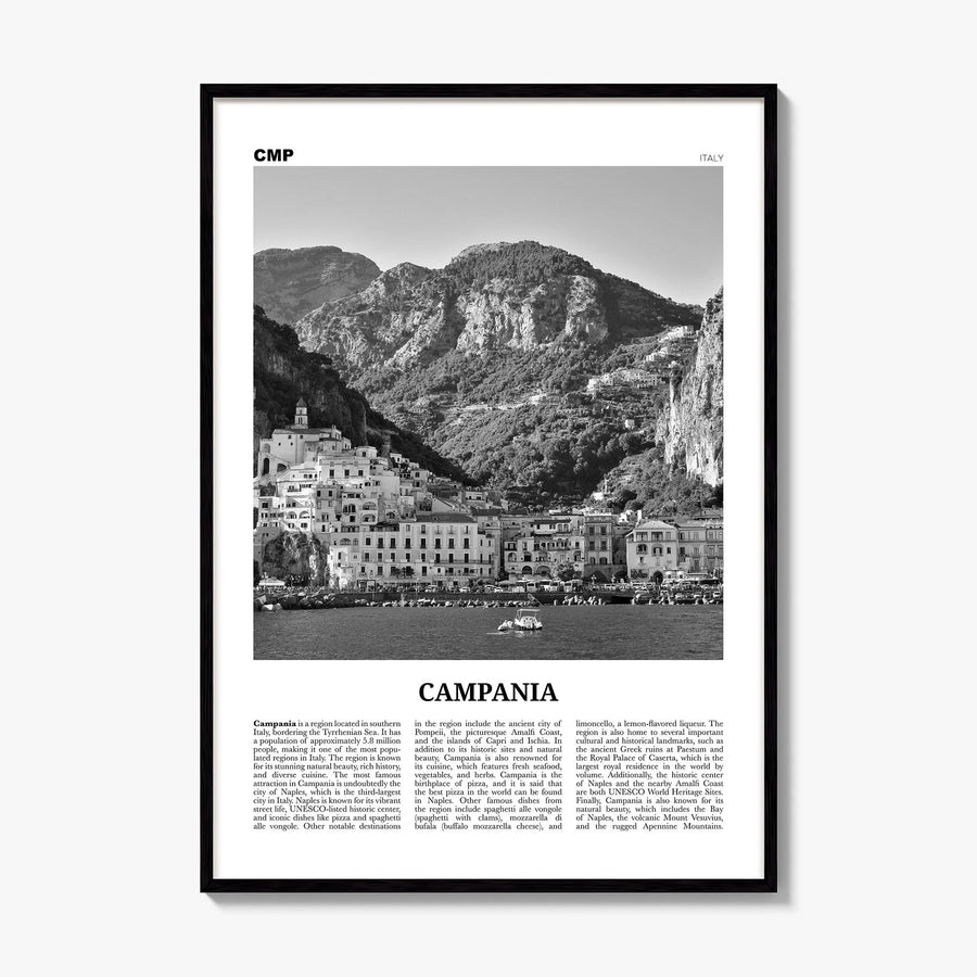 Campania Newspaper Poster, framed poster mockup