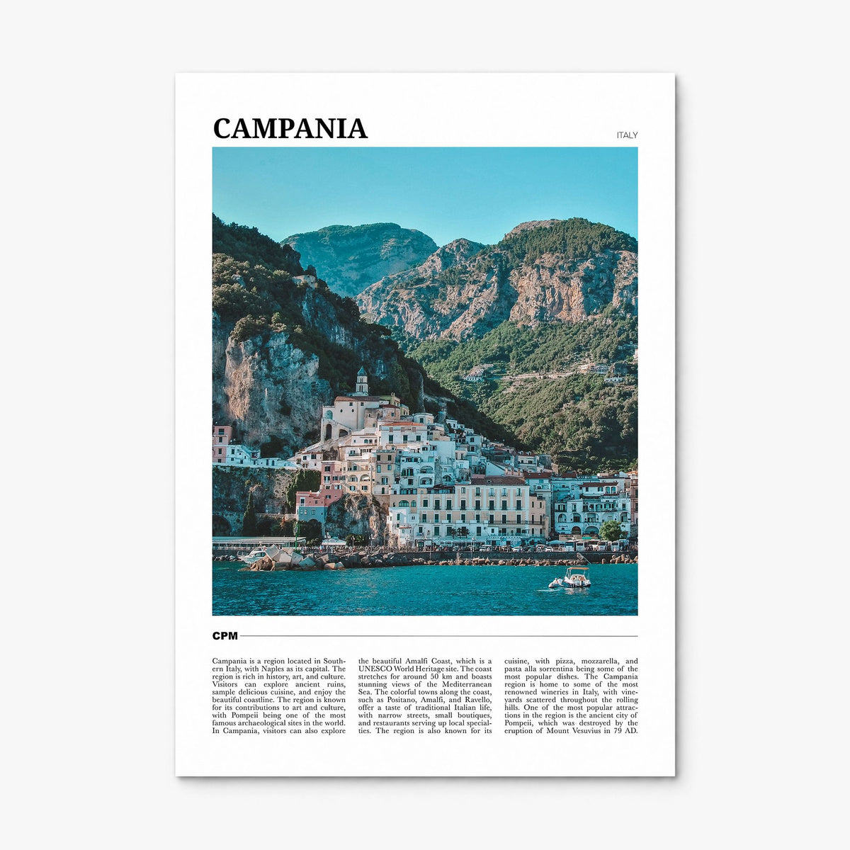 Campania Travel Poster, print only (unframed)