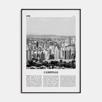 Campinas Poster None / 8x12 in Nbourhood Travel B&W Poster