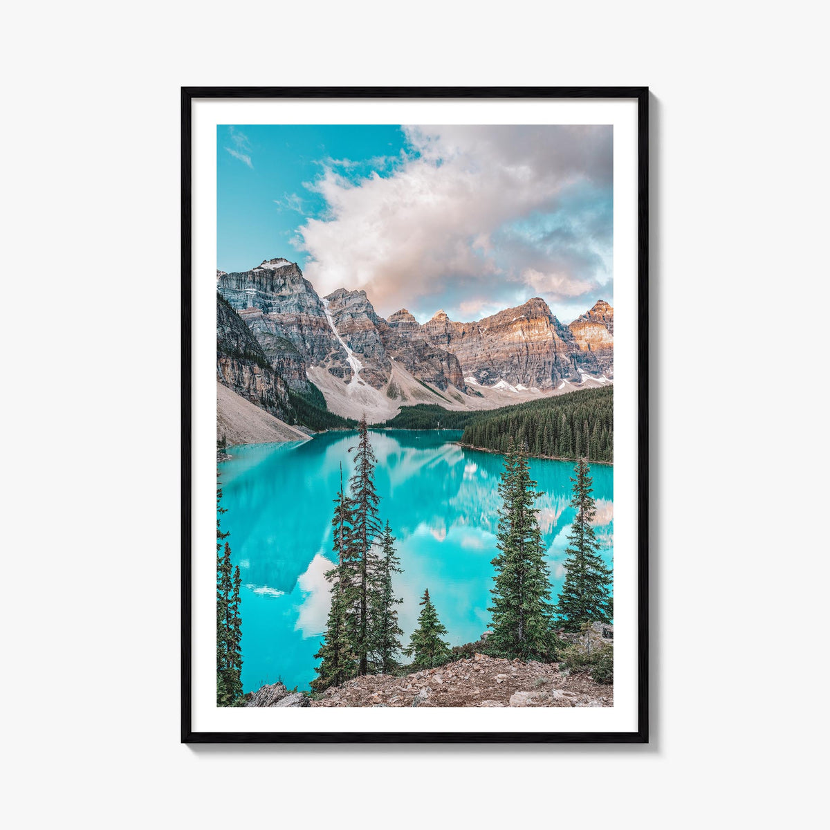 Canada no. 2 colorful photo poster of North America – vertical wall art, unframed print shown in interior mockup