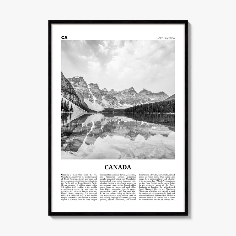 Canada Newspaper No 1 Poster, framed poster mockup