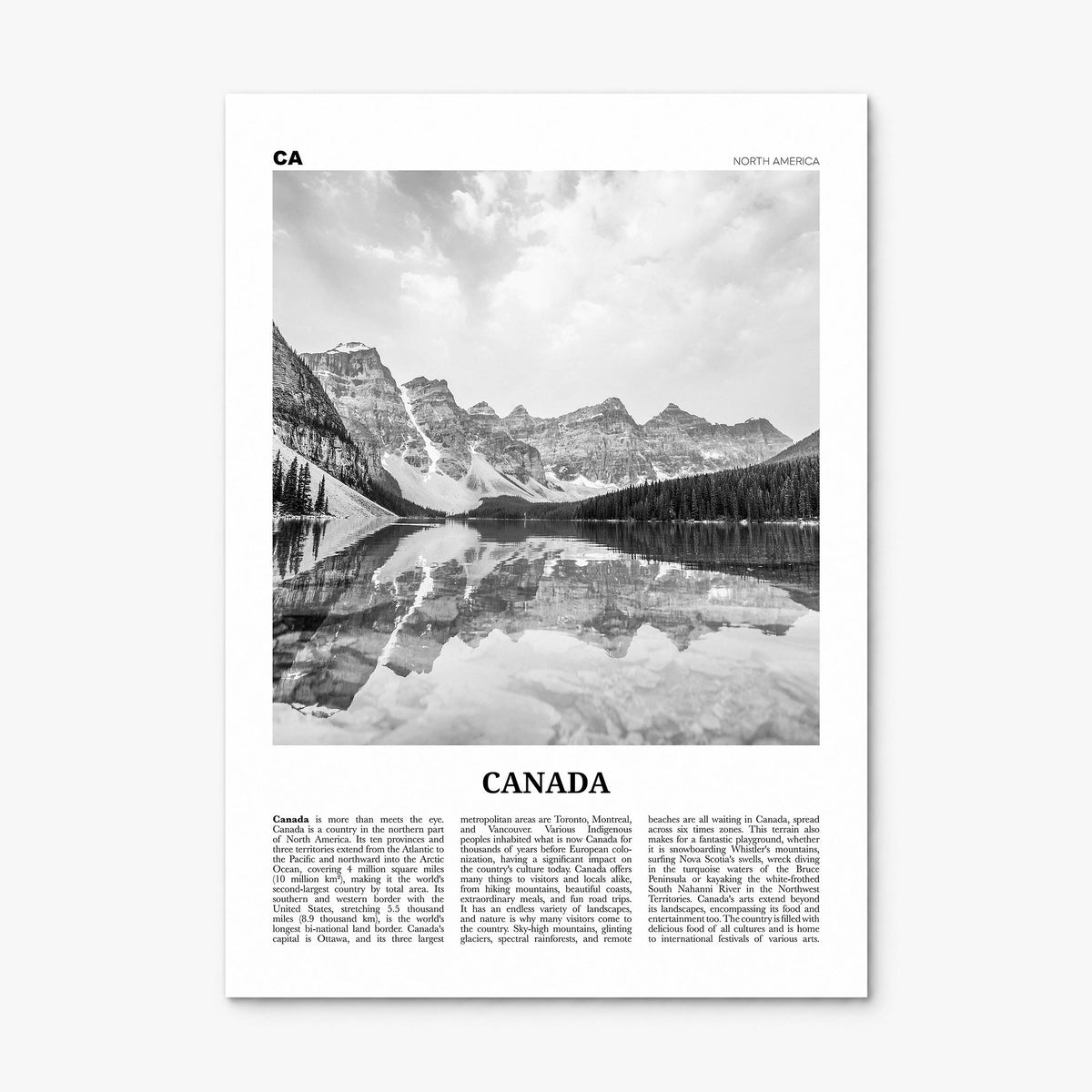 Canada Newspaper No 1 Poster, print only (unframed)