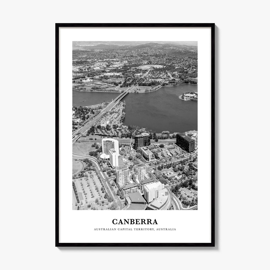 Canberra Classic Poster, framed poster mockup