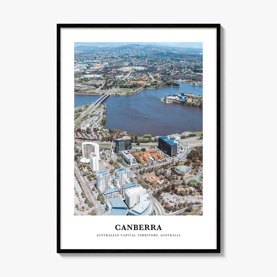 Canberra Classic Poster, framed poster mockup