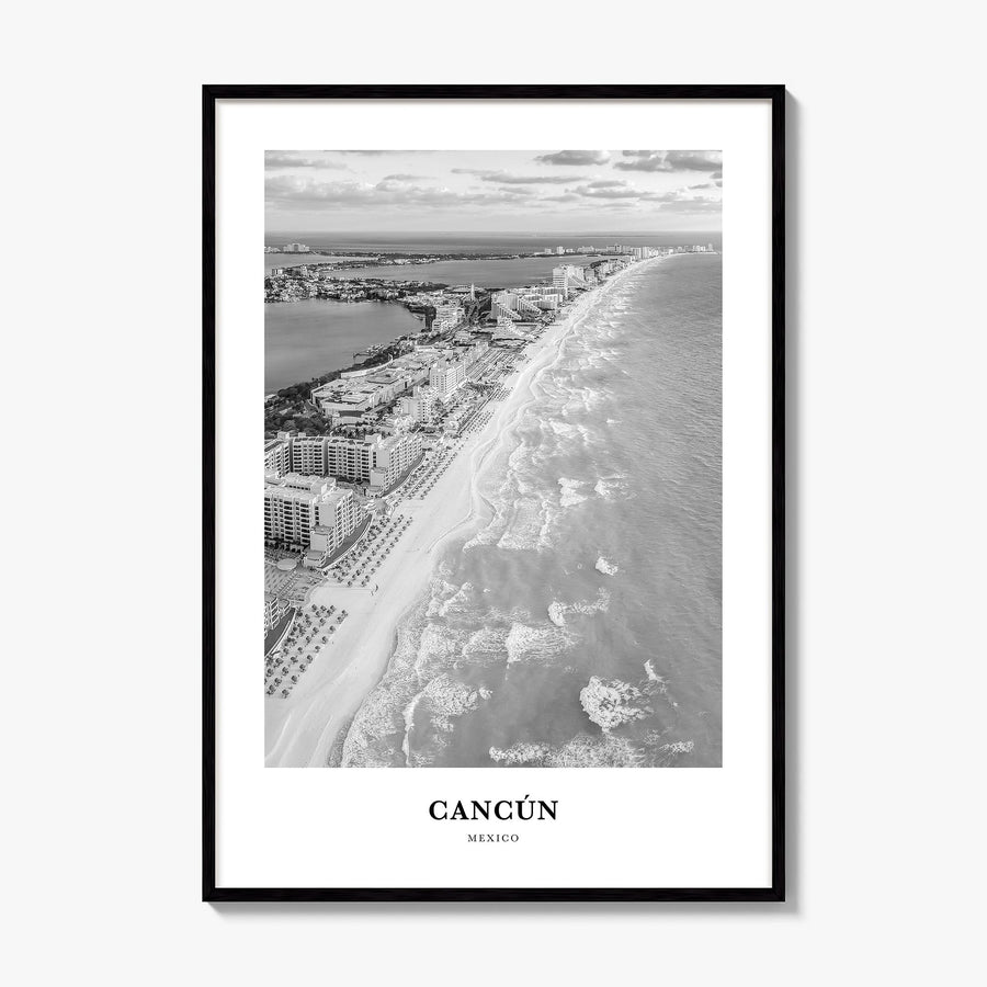 Cancún Classic Poster, framed poster mockup