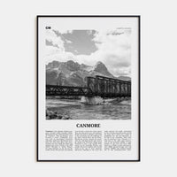 Canmore Poster None / 8x12 in Nbourhood Travel B&W Poster