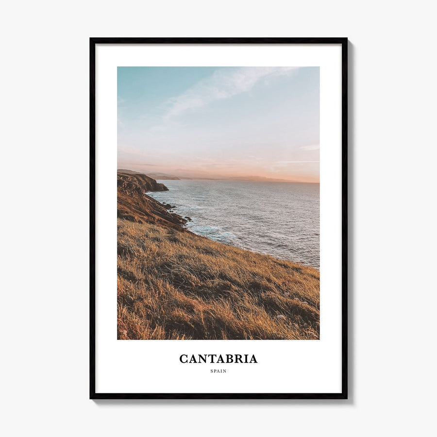 Cantabria Classic Poster, framed poster mockup